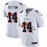 Nike Broncos 14 Courtland Sutton White Shadow Logo Limited Jersey Yhua,baseball caps,new era cap wholesale,wholesale hats